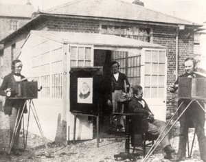 Fox Talbot (à droite) à l